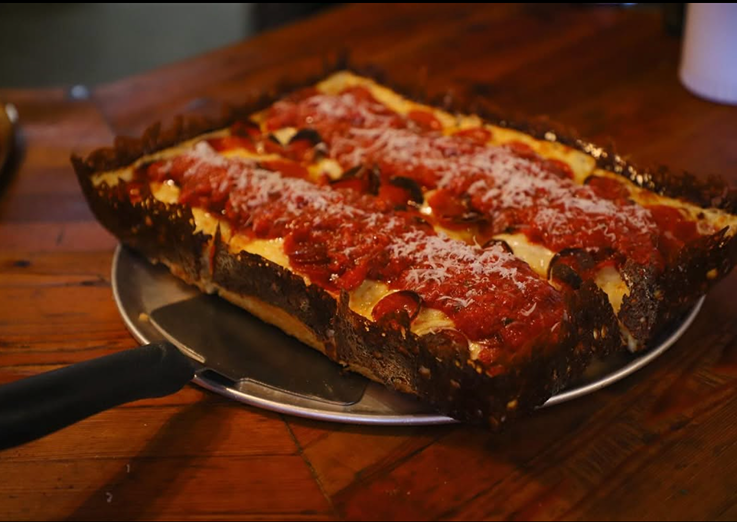 Deep dish pizza.